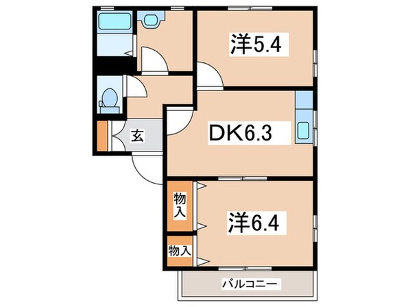 ジュネスＡの物件間取画像